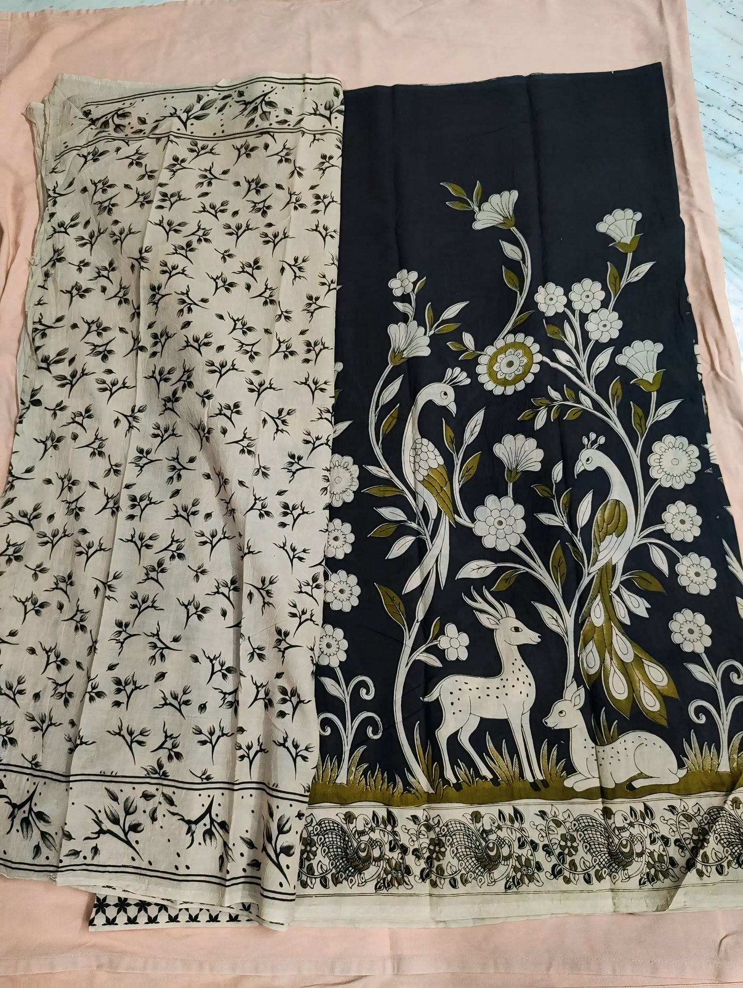 KALANKARI COTTON SAREE (VAC4)