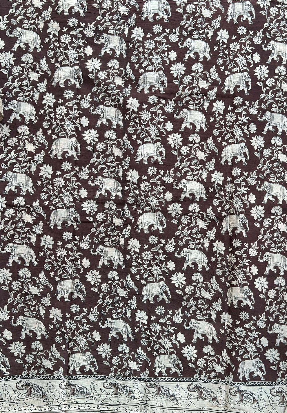 Kalmkari Soft Cotton Saree ( VA12 )