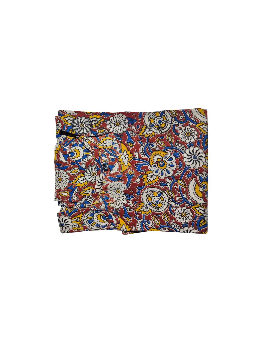 Kalamkari Straight Kurti with Floral Motifs