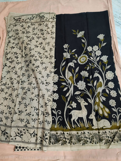 KALANKARI COTTON SAREE (VAC4)