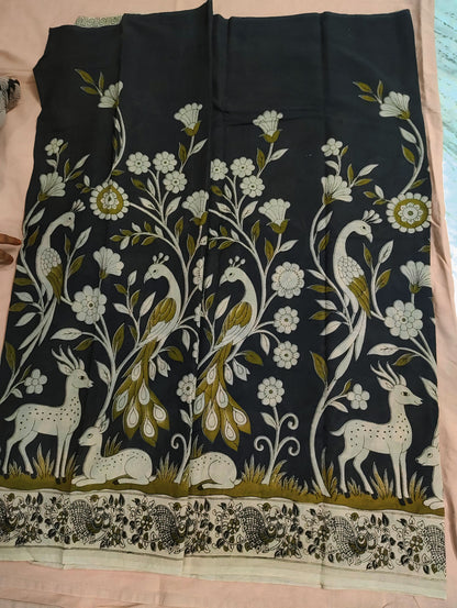 KALANKARI COTTON SAREE (VAC4)
