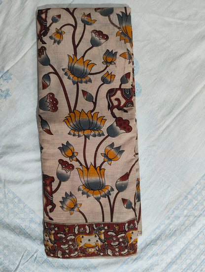 Kalmkari Soft Cotton Saree ( VA16 )