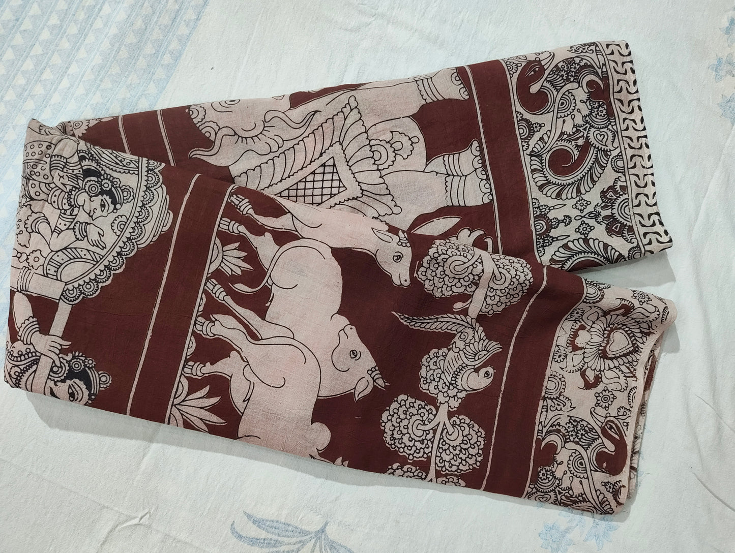Kalmkari Soft Cotton Saree ( VA14 )