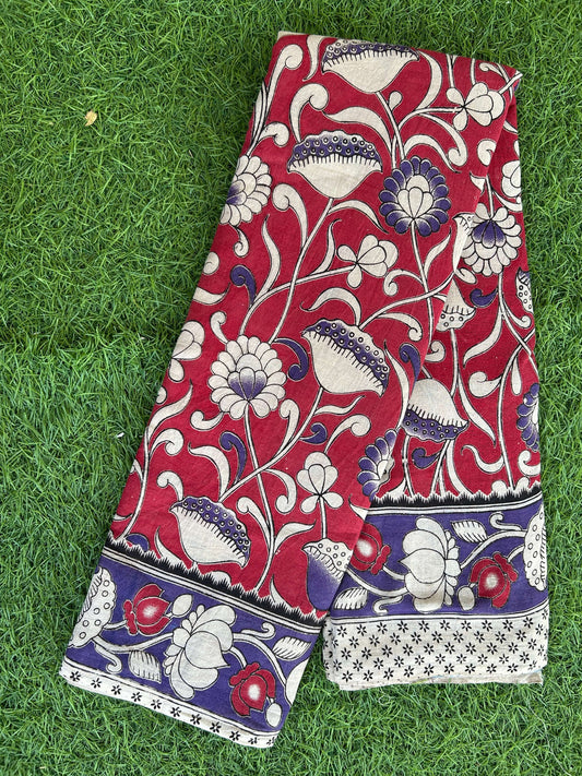 Kalmkari Soft Cotton Saree ( VA11 )