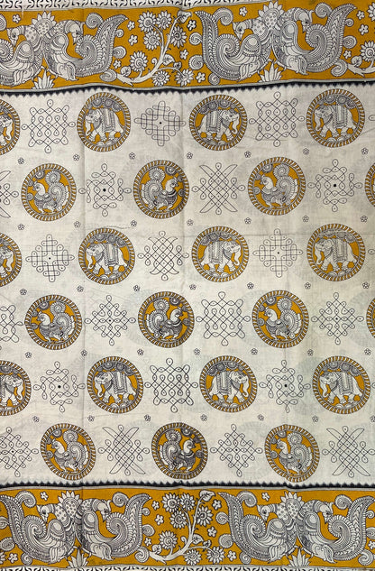 Kalmkari Soft Cotton Saree ( VA17 )