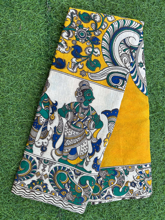 Kalmkari Soft Cotton Saree ( VA15 )