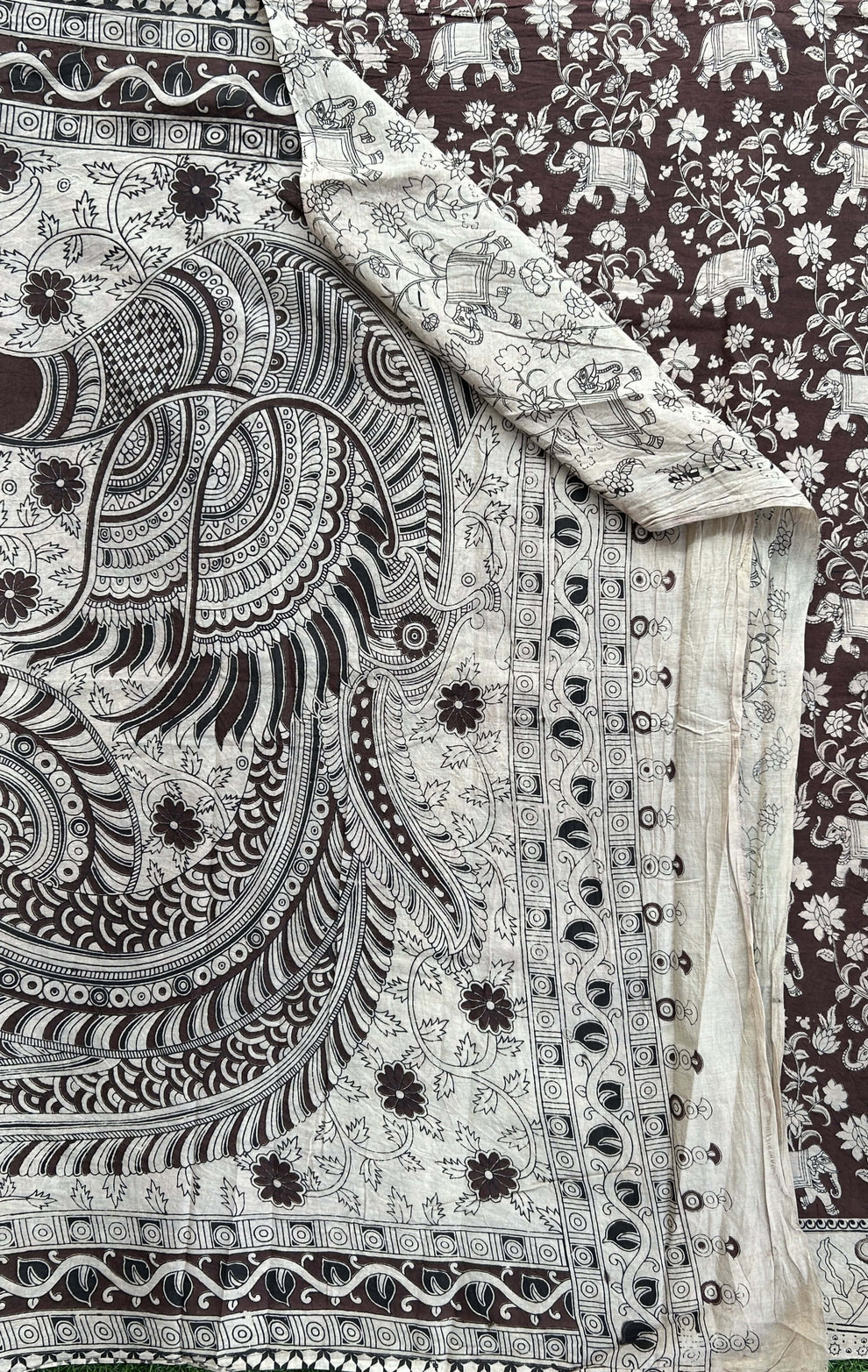 Kalmkari Soft Cotton Saree ( VA12 )