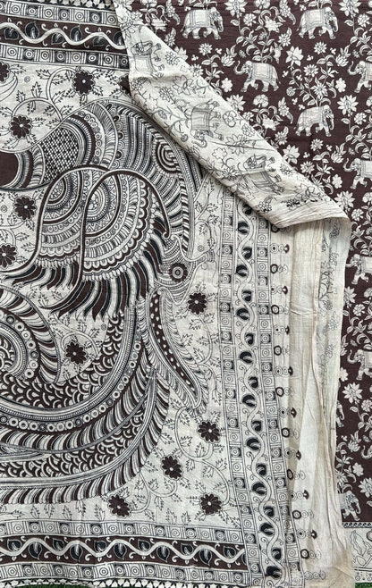 Kalmkari Soft Cotton Saree ( VA12 )