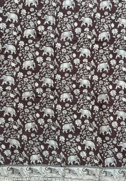 Kalmkari Soft Cotton Saree ( VA12 )