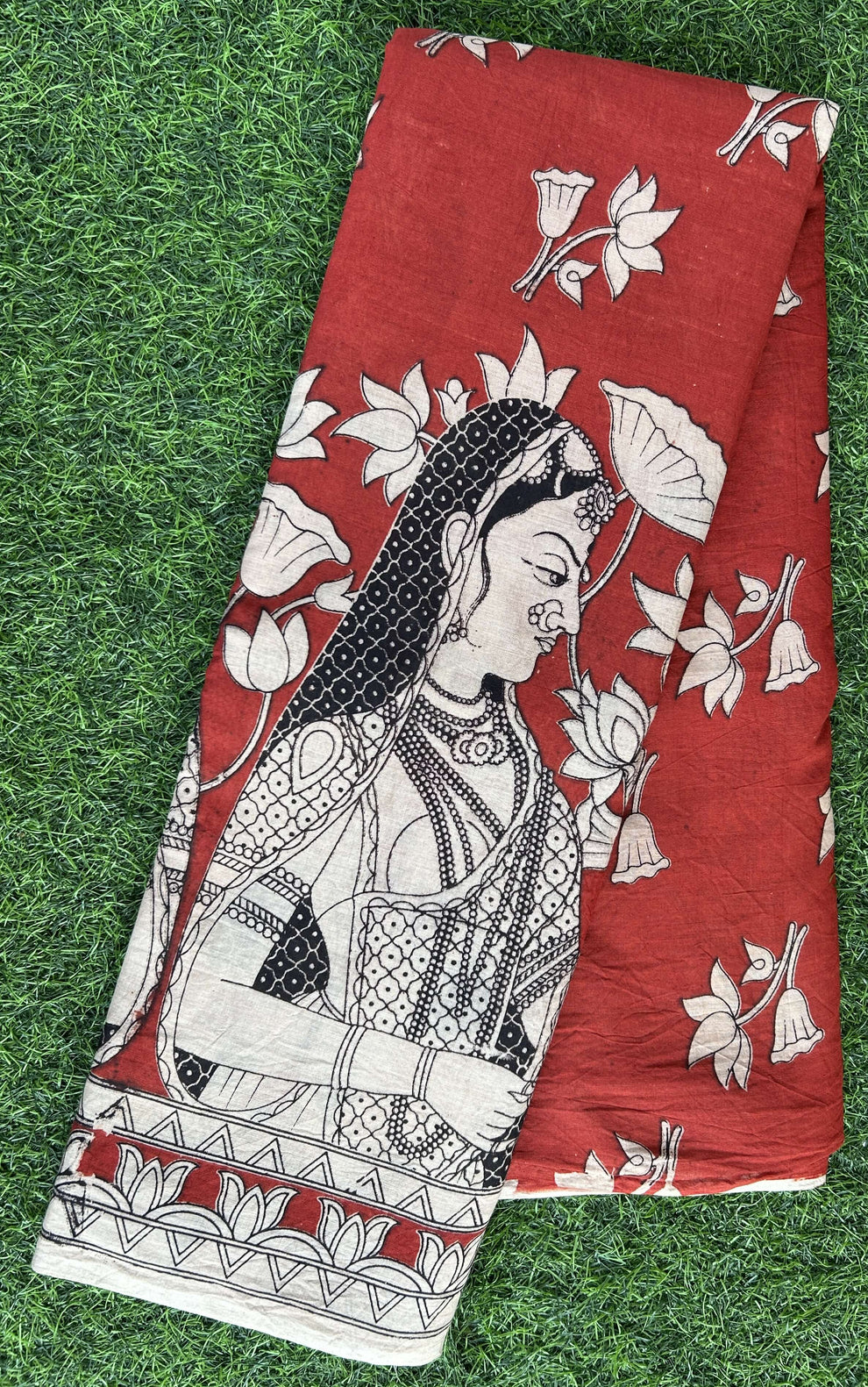 Kalmkari Soft Cotton Saree ( VA13 )