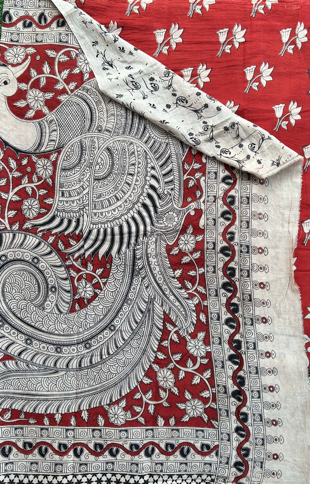 Kalmkari Soft Cotton Saree ( VA13 )