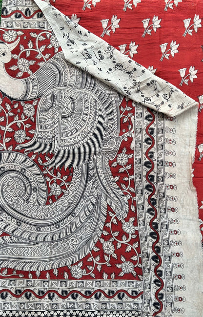 Kalmkari Soft Cotton Saree ( VA13 )