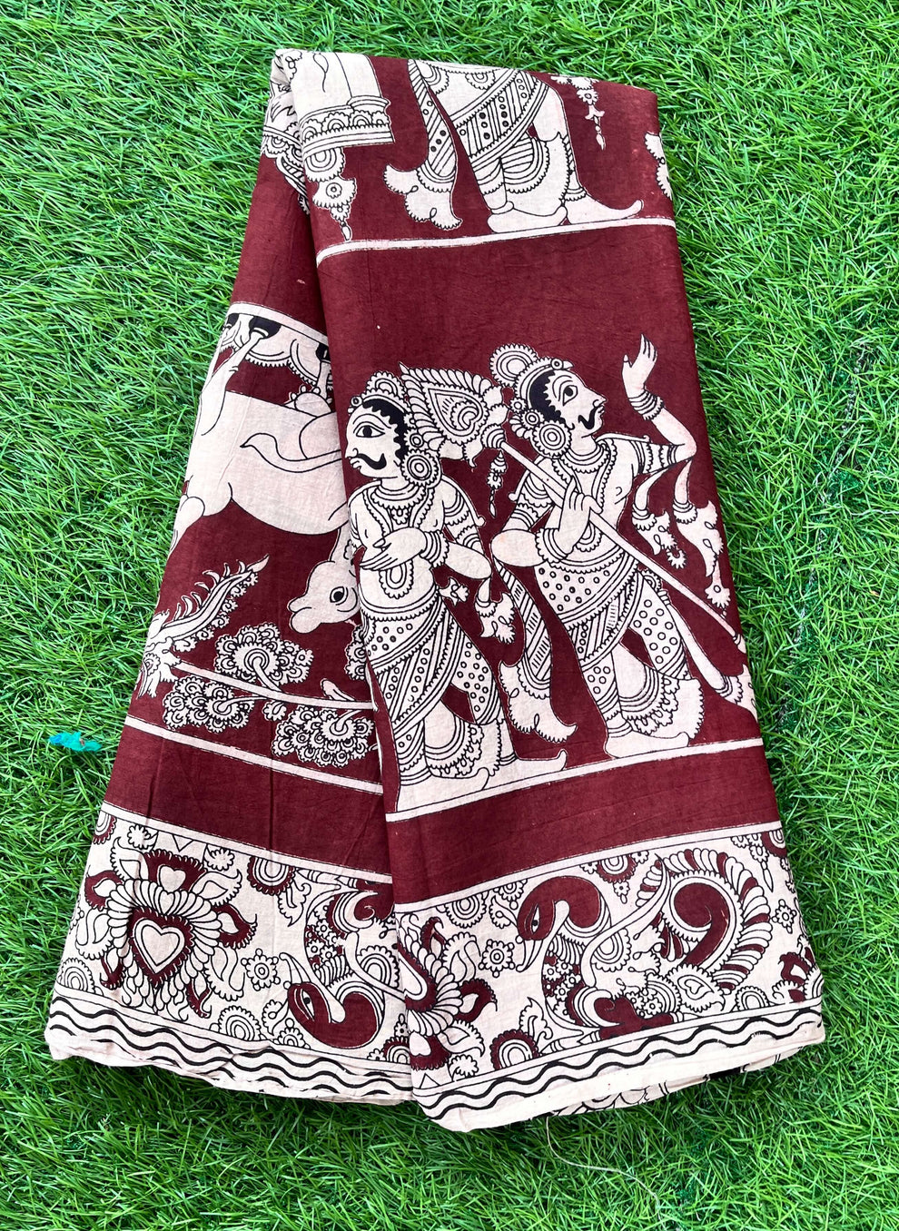 Kalmkari Soft Cotton Saree ( VA14 )