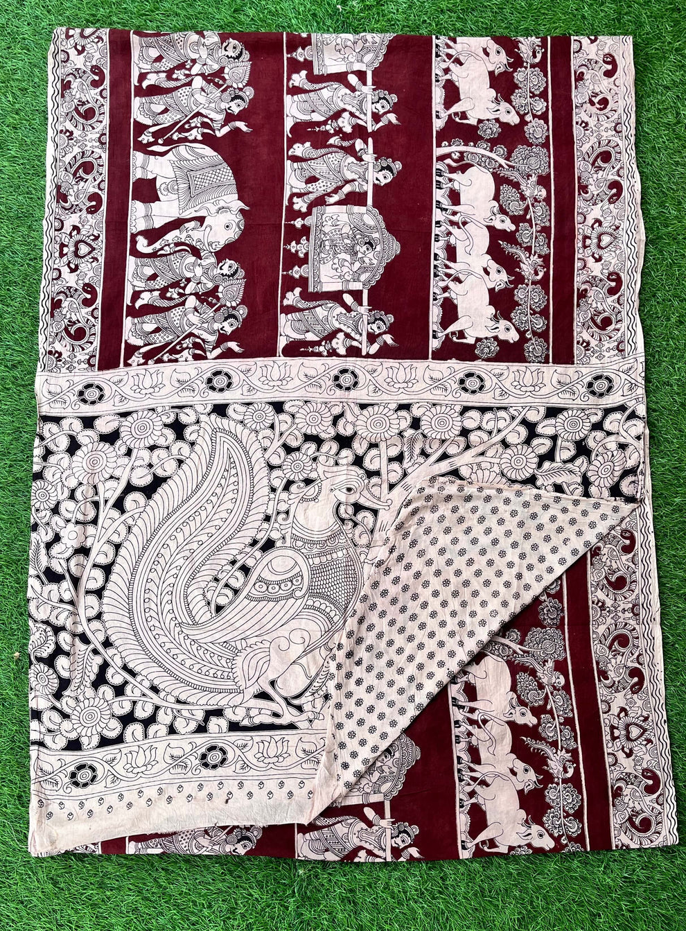 Kalmkari Soft Cotton Saree ( VA14 )