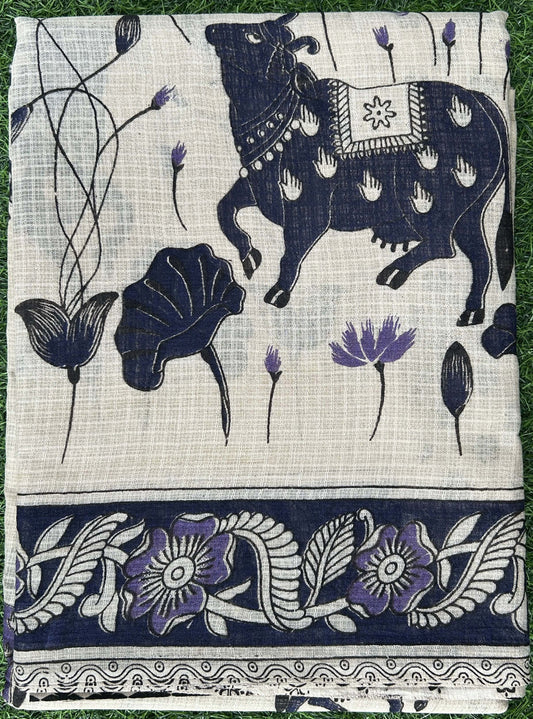 Kalmkari KOTACotton Saree