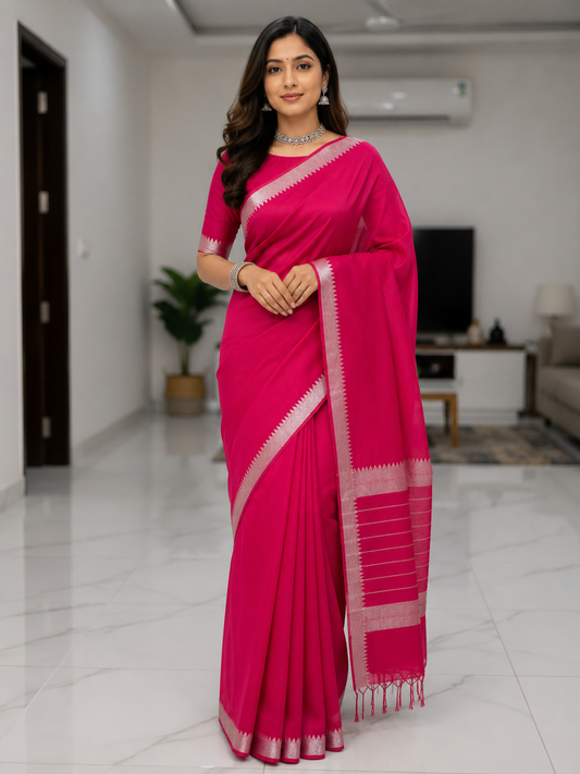Mangalagiri Semi Pattu Saree (VAM4 )