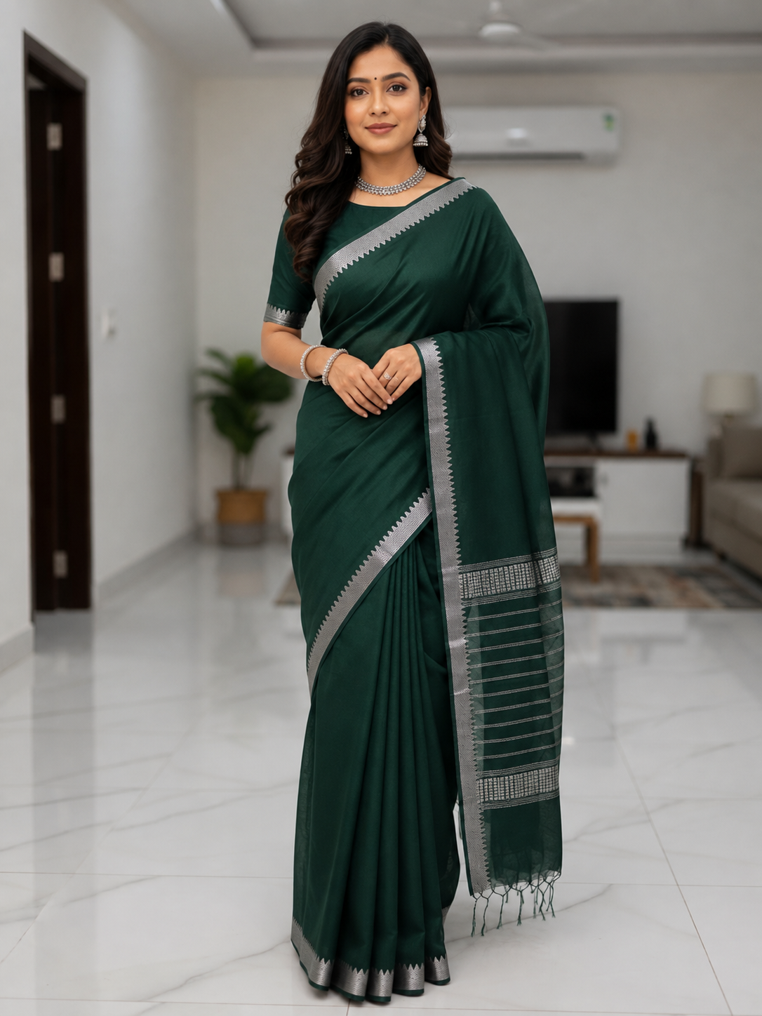 Mangalagiri Semi Pattu Saree (VAM3 )