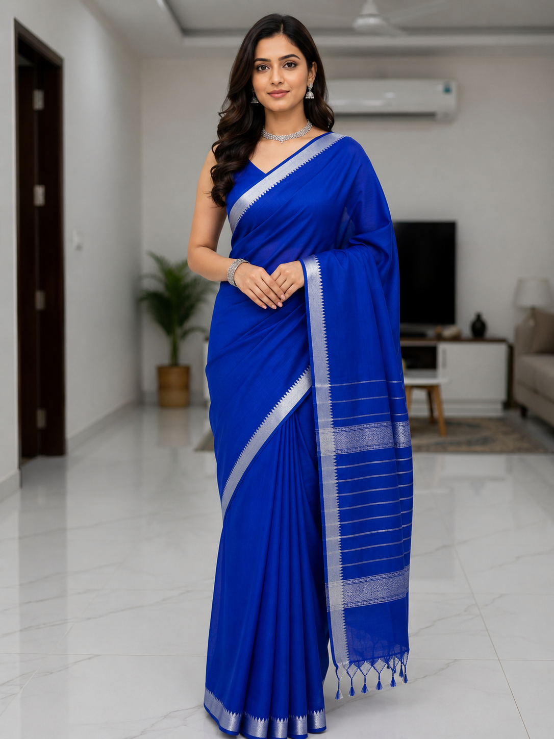 Mangalagiri Semi Pattu Saree (VAM2 )