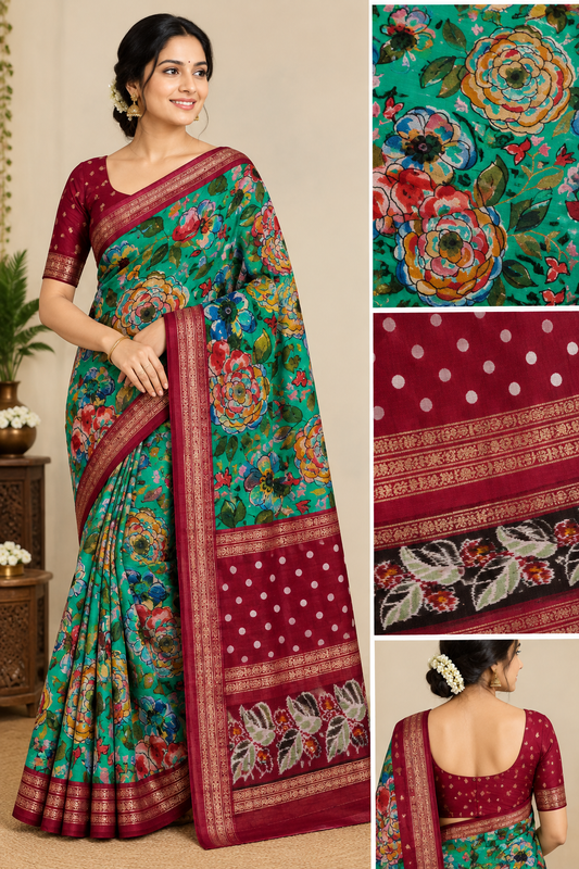 Ruby Soft Silk Saree (VAR3)